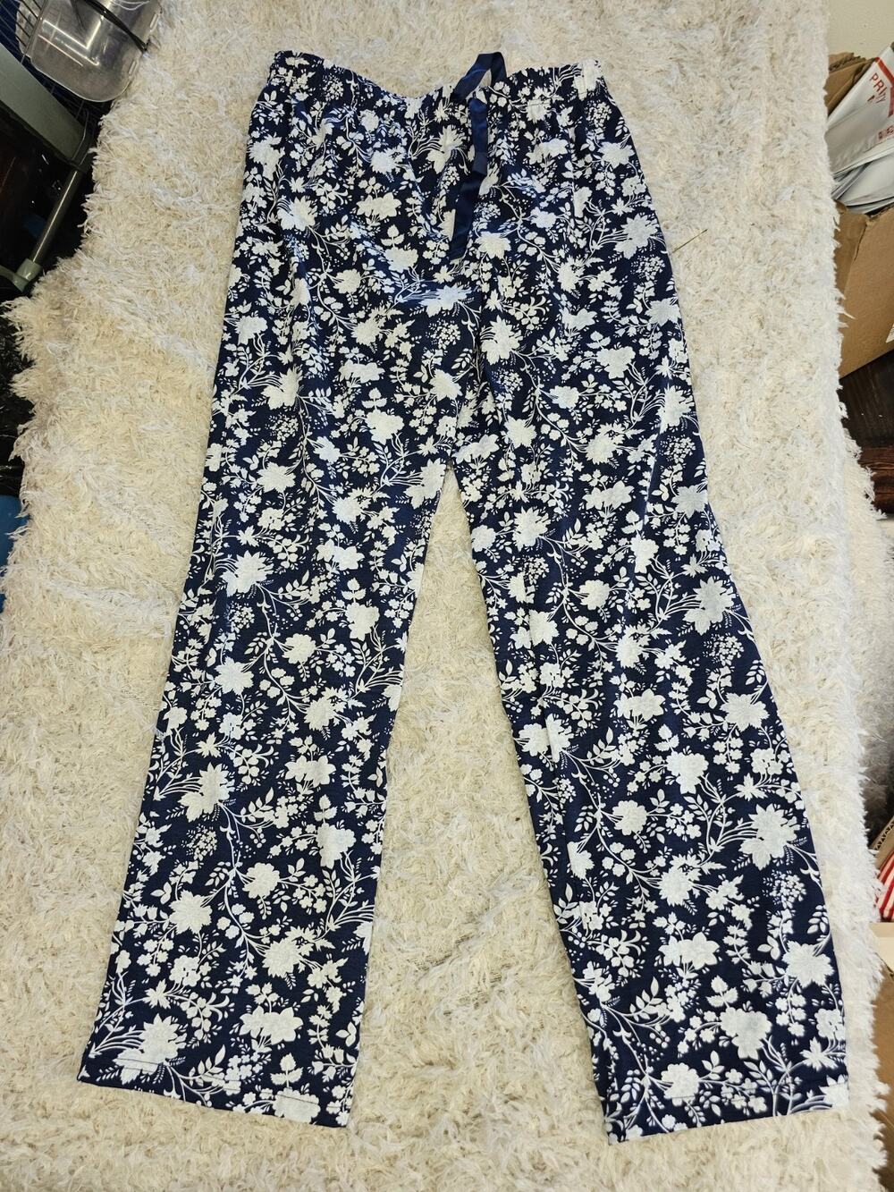 Lands End Womens Pajama Pants NWOT S Small Knit Sleepwear Loungewear Drawstring
